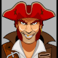 Icone de dessin vectoriel de Pirate